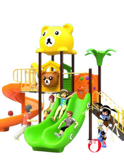 เครื่องเล่นสนามกลางแจ้ง ชุุดสไลด์เดอร์หมี