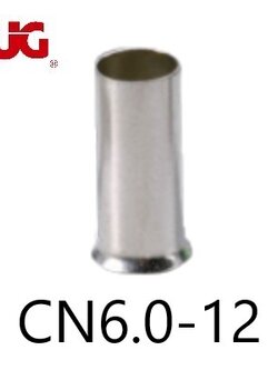 ข้อต่อย้ำปลายสาย แบบเดี่ยวเปลือย CN6.0-12 TLUG ใช้กับสาย 6 sq.mm (100 ชิ้น/ห่อ)