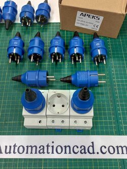 APEKS Power Plug (Male) 2P+E 16A 220V AC พาวเวอร์ ปลั๊กตัวผู้ IP44 ปลั๊กไฟอุตสาหกรรม