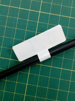 สติ๊กเกอร์มาร์คสายไฟ แบบธง 45mm x 15mm หางยาว เบอร์มาร์คสายไฟ CABLE MARKER