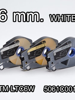 สติ๊กเกอร์ Label 6mm. White เครื่องพิมพ์ CANON รุ่น MK1500 MK2600 MK1100 MK3000 MK5000 5061C001