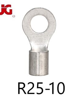 หางปลากลมเปลือย R25-10 TLUG ใช้กับสาย 25 sq.mm (50 ชิ้น/ห่อ)