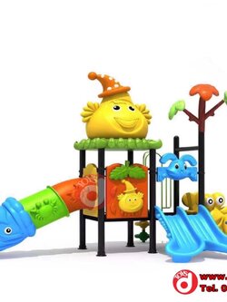 เครื่องเล่นสนาม ชุดตุ๊กตุ่นท่อลื่น