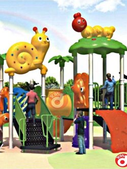 เครื่องเล่นสนาม ชุดหอยทากกับหนอนน้อย