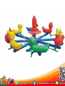 ม้าหมุนรวมสัตว์8ที่นั่ง