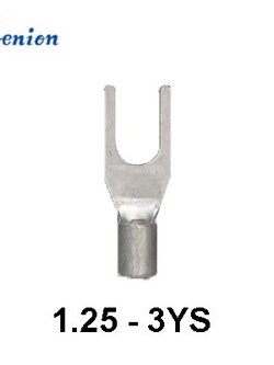 หางปลา แฉกเปลือย 1.25-3YS KENION ใช้กับสายไฟ 0.5sq.mm
