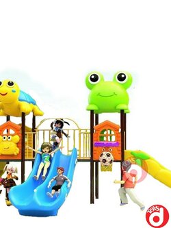 เครื่องเล่นสนาม ชุุดกบน้อยร่าเริงกับเต่าน้อย