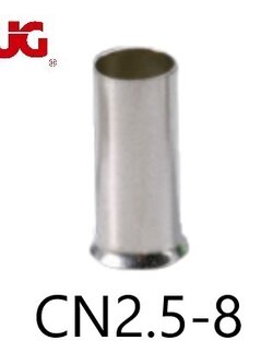 ข้อต่อย้ำปลายสาย แบบเดี่ยวเปลือย CN2.5-8 TLUG ใช้กับสาย 2.5 sq.mm (100 ชิ้น/ห่อ)