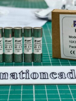 ฟิวส์ 10x38 2A 500V 100KA ฟิวส์กระบอก ลูกฟิวส์ Fuse Link ฟิวส์เซรามิค 10*38 Size 2A