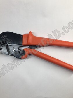 คีมย้ำหางปลาหัวหกเหลี่ยม