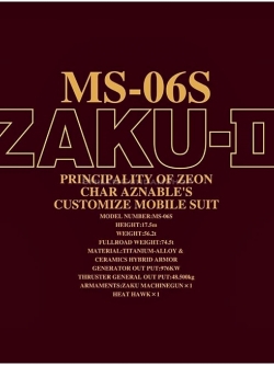 [PO]PG 1/60 MS-06S Zaku II (Char Aznable Custom)[BANDAI]
