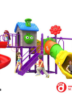 เครื่องเล่นสนามกลางแจ้ง เครื่องเล่นสนาม ชุดบ้านสไลเดอร์ชิงช้า