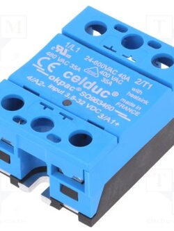โซลิดสเตต 35A 600VAC input 3.5-32VDC SOLID STATE RELAY CELDUC รุ่น SO963460