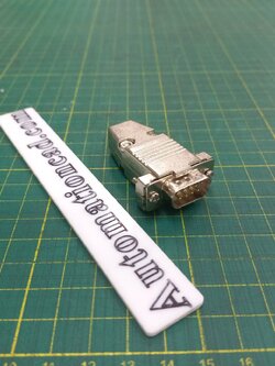 คอนเนคเตอร์ DB9 ตัวผู้ หัวคอนเนคเตอร์ ฝาเหล็ก 9 Pins Connector