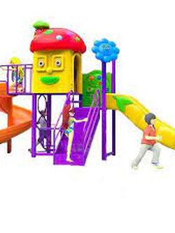 เครื่องเล่นสนาม ชุดบ้านเห็ดสไลด์วน