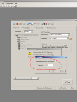 แก้พาสเวิร์ด CRACK PASSWORD Mitsubishi GT1020 GT1055 GOT HMI