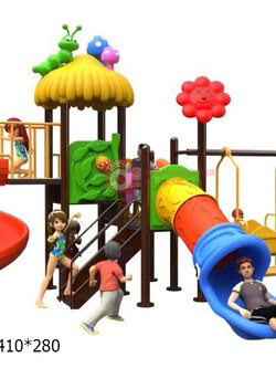 เครื่องเล่นสนาม ชุดหลังคาเห็ดกับดอกไม้