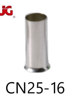 ข้อต่อย้ำปลายสาย แบบเดี่ยวเปลือย CN25-16 TLUG ใช้กับสาย 25 sq.mm (50 ชิ้น/ห่อ)