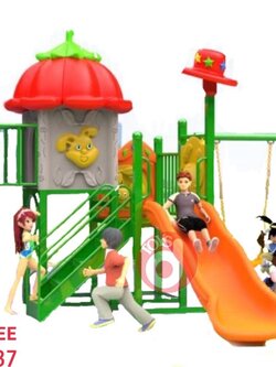 เครื่องเล่นสนาม ชุดบ้านฟักทองสไลเดอร์ชิงช้า2