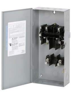 Safety Switches EATON เซฟตี้สวิทช์ 100A Single Phase แบบใส่ฟิวส์ได้ INDOOR