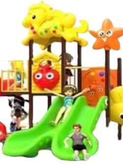 เครื่องเล่นสนาม ชุดม้าน้อยสองสไลด์