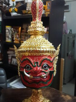 ท้าวเวสสุวรรณ ขนาดครอบ (หน้าแดง)