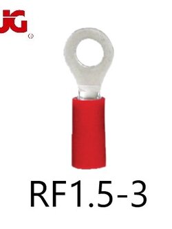 หางปลากลมหุ้ม RF1.5-3 TLUG ใช้กับสาย 1.5 sq.mm (100 ชิ้น/ห่อ)