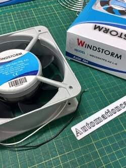 พัดลมระบายอากาศ WINDSTORM ขนาด 6 นิ้ว ไฟ 40W พร้อมตะแกรง ลูกปืนแบบ Ball Bearing