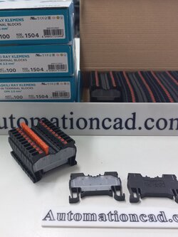 สปริงเทอร์มินอล สีดำ Onka-1504 สาย 2.5 mm² 24A Terminal ONKA