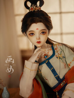 Flying Apsara in Painting-Hua Nv