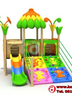 เครื่องเล่นสนาม ชุุดปีนป่ายกับพุ่มไม้