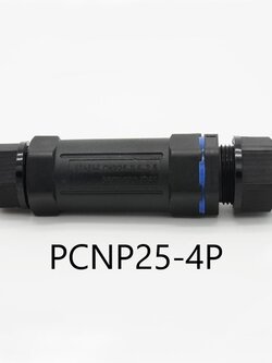 ข้อต่อสายไฟกันน้ำ ใช้กับสายไฟฟ้า เบอร์ 0.5 ถึง 2.5 mm² 4 เส้น แบบขันน็อต