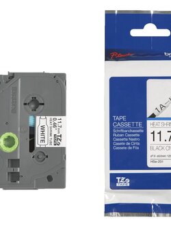 ท่อหดพิมพ์อักษร BROTHER อักษรดำพื้นขาว 11.7 mm for Brother Printer - สำหรับสาย Φ3.6-7.0 mm