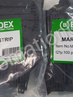 เข็มขัด ใส่ปลอก PVC TUBE MS-100 MARKER STRIP 100mm. BANDEX