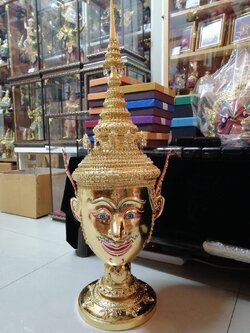 พระลักษณ์ ขนาดสวมหัว งานทองแท้