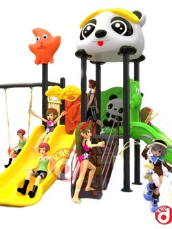 เครื่องเล่นสนาม ชุุดหมีแพนด้าชิงช้า