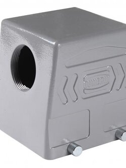 HOOD H32B-SK-4G สายออกข้าง 4 ขา Lock เปลือก CONNECTOR ปลั๊ก สัญญาณ อุตสาหกรรม - SOCKET