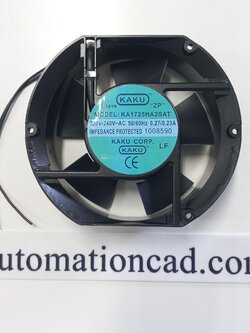 พัดลมระบายอากาศ KAKU ขนาด 6 นิ้ว 230VAC ลูกปืนแบบ Sleeve