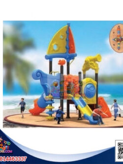 เครื่องเล่นสนาม ชุดกระดานลื่นเรือใบจู่โจม