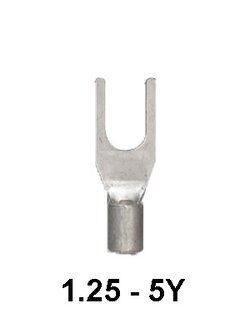 หางปลา แฉกเปลือย 1.25-5Y KENION ( 100 ชิ้น / 1 ถุง ) ใช้กับสายเบอร์ 0.75-1.5