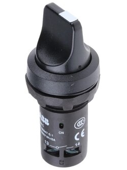 ซีเล็คเตอร์สวิตช์ ABB 2จังหวะ บิดค้าง 1NO Selector switches รู 22 mm