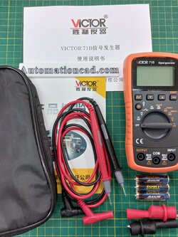 VICTOR มิเตอร์/ตัวสร้างสัญญาณอะนาล็อค+สายคล้องแม่เหล็ก 4-20mA 0-10V Signal Simulator รุ่น VC71B