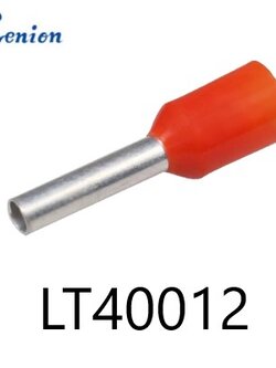 ข้อต่อย้ำปลายสาย แบบเดี่ยวหุ้ม สีส้ม LT40012 KENION ใช้กับสายไฟ 4.0 sq.mm