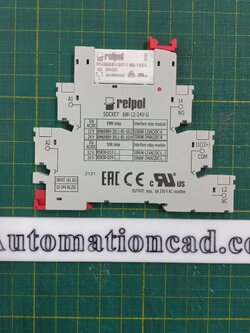 รีเลย์แบบบาง RELPOL SIR6W-24VAC/DC-R 6A 1C/O แบบขันสกรู RELAY มีไฟ LED