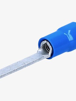 หัวเสียบก้านไม้ขีด แบบแบนหุ้ม สีน้ำเงิน BF-PP16/25 CEMBRE ใช้กับสาย 1.5-2.5 sq.mm