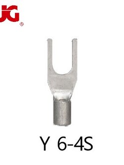 หางปลาแฉกเปลือย Y6-4S TLUG ใช้กับสาย 6sq.mm (100 ชิ้น/ห่อ) หางปลาก้ามปู