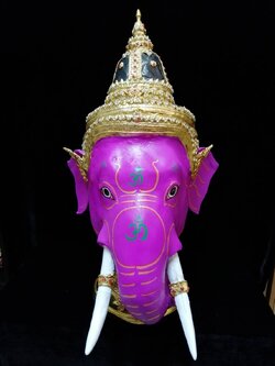 พระพิฆเนศ ขนาดครอบ (สีม่วง)