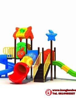 เครื่องเล่นสนามชุดปลาดาวสไลเดอร์ท่อ