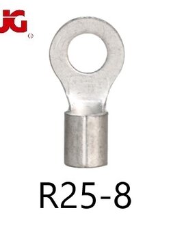 หางปลากลมเปลือย R25-8 TLUG ใช้กับสาย 25 sq.mm (50 ชิ้น/ห่อ)