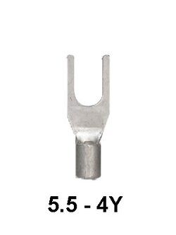 หางปลา แฉกเปลือย 5.5-4Y KENION ( 100 ชิ้น / 1 ถุง ) ใช้กับสายเบอร์ 4.0 - 6.0